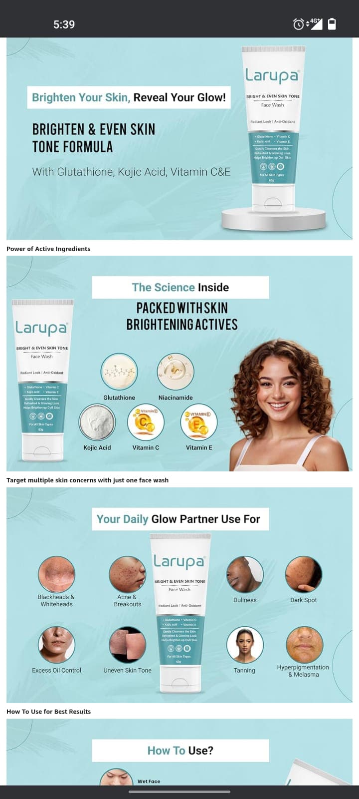Larupa LifeCare skincare products